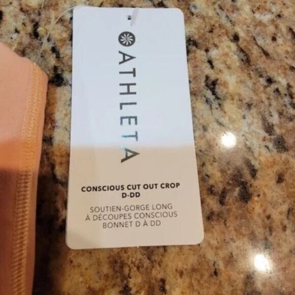 Athleta Conscious Cut Out Crop Top Small Workout Yoga‎ Athleisure Activewear - Picture 6 of 8